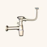 Vidage manuel chromé 1 bac CUIPD676-D pour évier inox