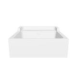 Évier timbre d'office céramique blanc ERNEST 1 bac