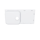 Évier granit blanc Luisina ARPEGE 1 grand bac 1 égouttoir