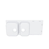 Évier granit blanc Luisina ARPEGE 2 bacs 1 égouttoir