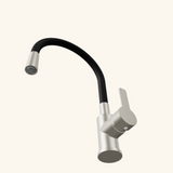 Robinet cuisine noir et inox Eisl FLEXO
