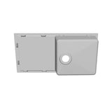 Évier granit noir Luisina FUSION 1 grand bac - 1 égouttoir