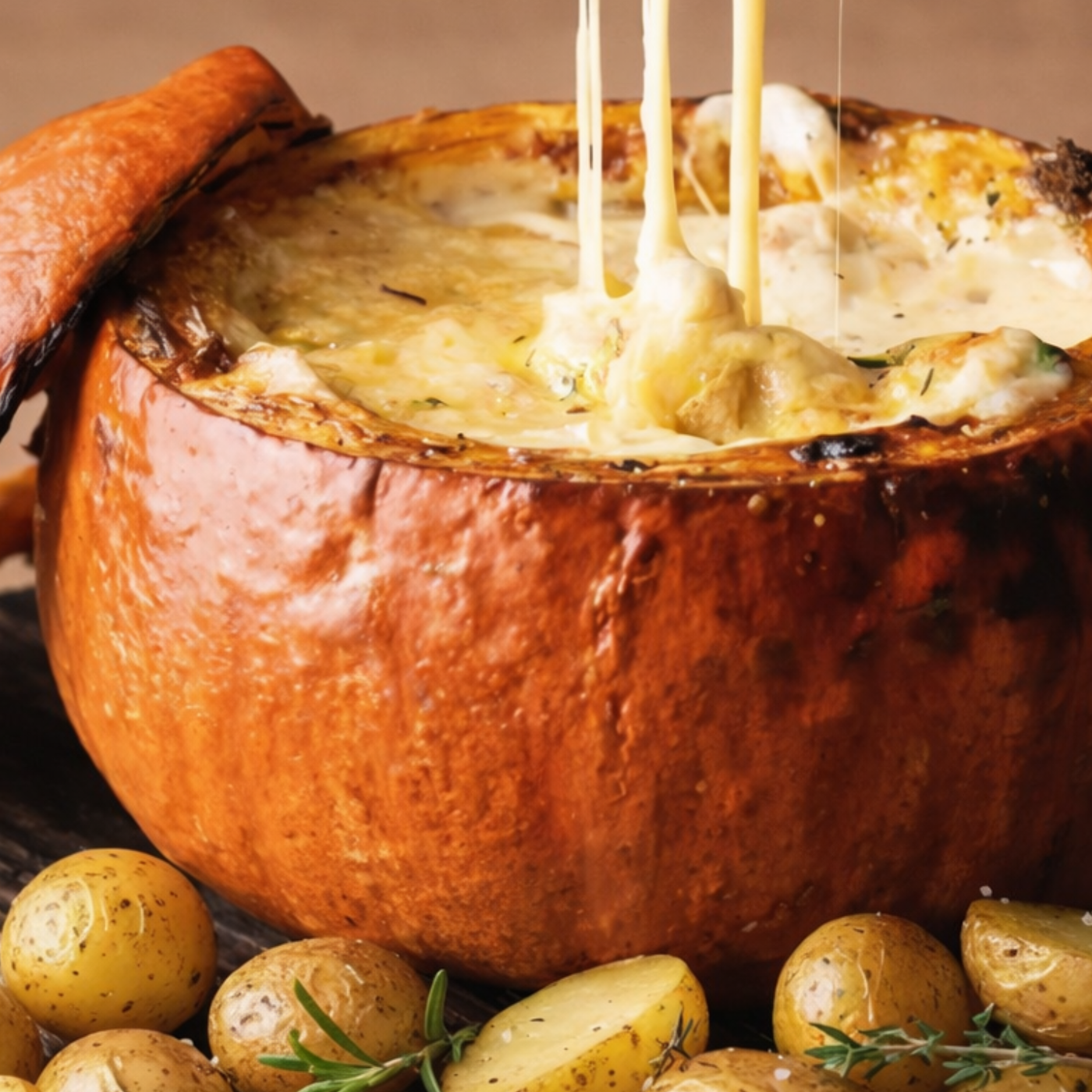 Potimarron au Mont d’Or & ail rôti : le réconfort absolu !