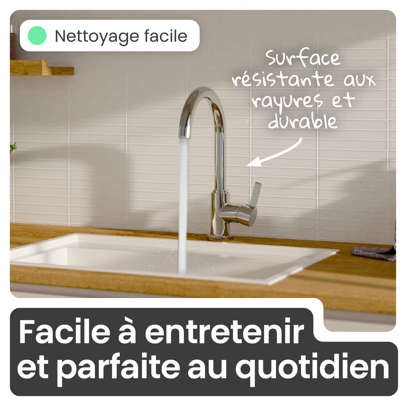 Robinet mitigeur cuisine Instmaier LEONA chromé