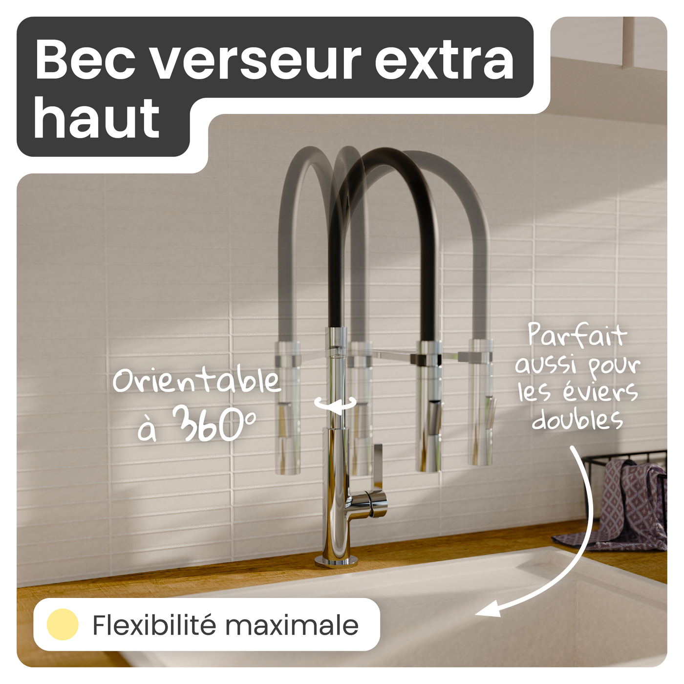 Robinet douchette Instmaier NOVA chromé