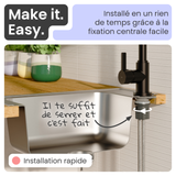 Robinet mitigeur cuisine Instmaier LEONA noir mat