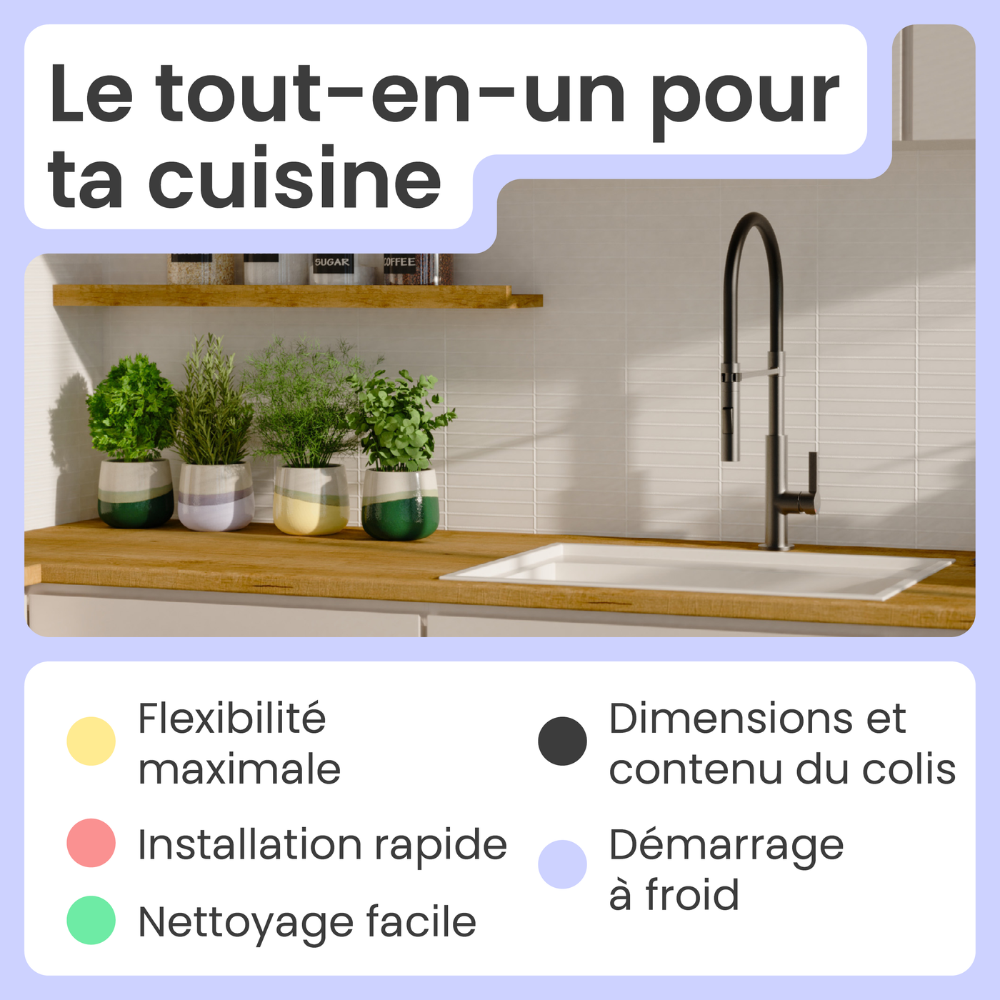 Robinet douchette Instmaier NOVA anthracite