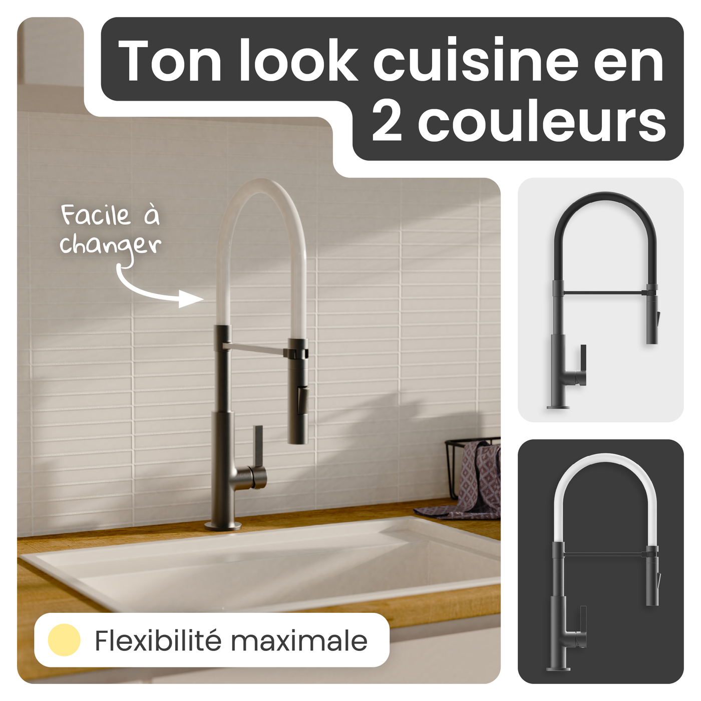 Robinet douchette Instmaier NOVA anthracite