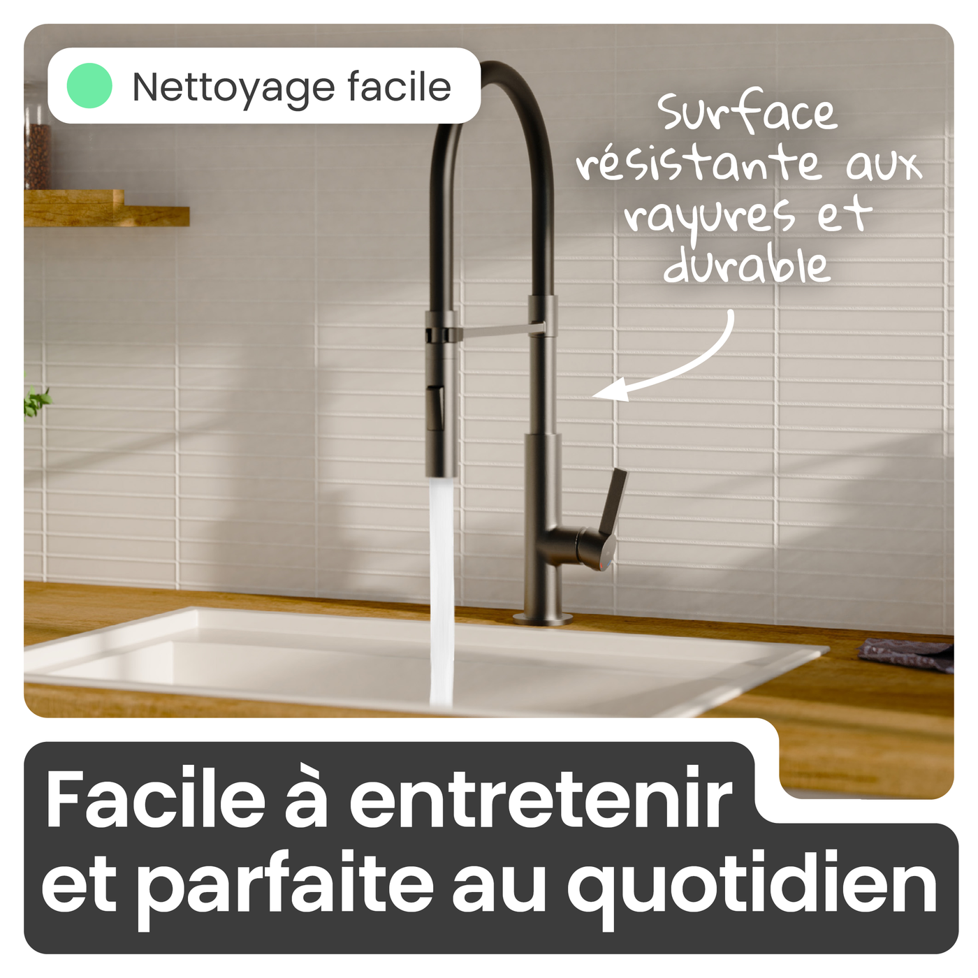 Robinet douchette Instmaier NOVA anthracite
