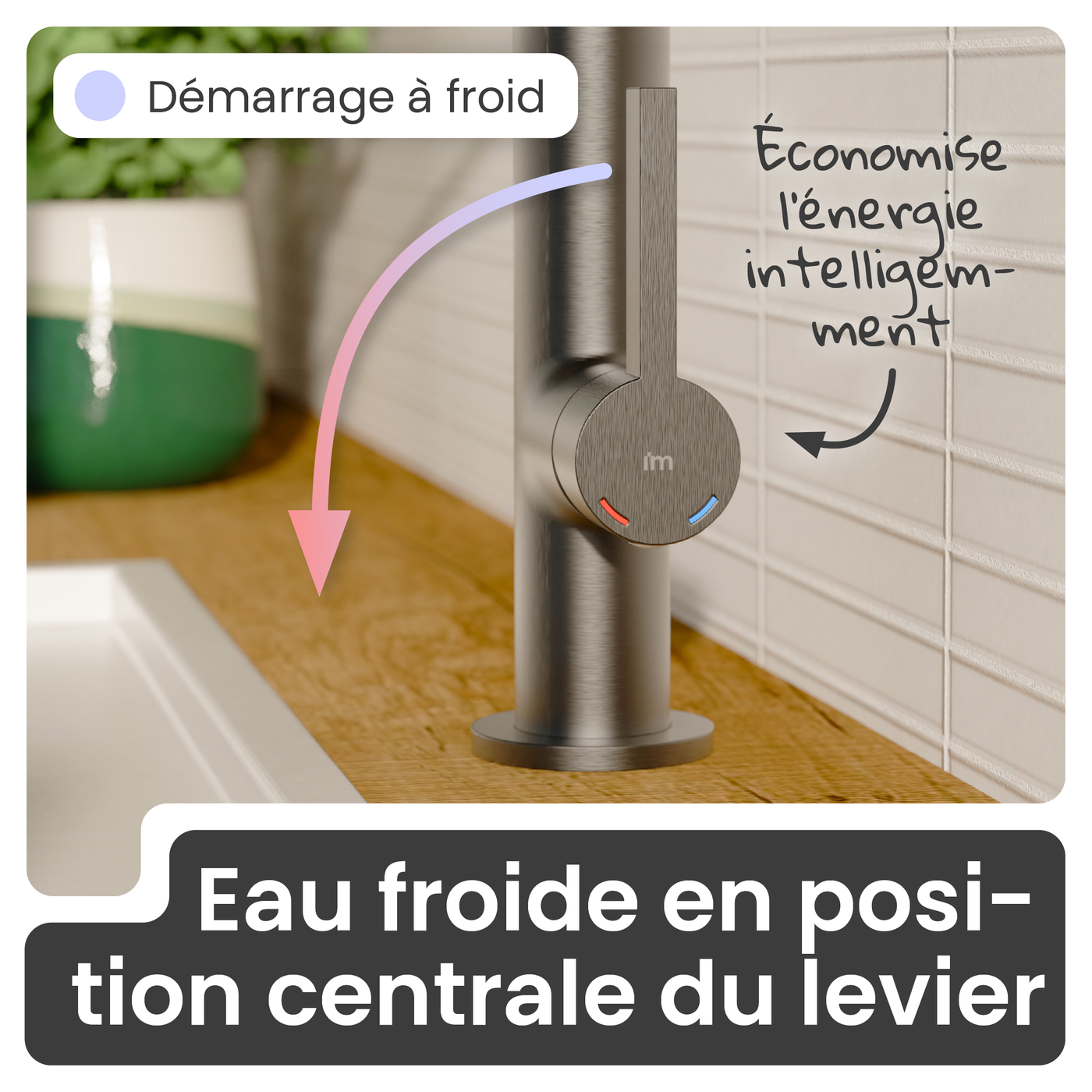 Robinet douchette Instmaier NOVA anthracite