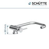 Robinet rabattable Schütte WINDOW chromé