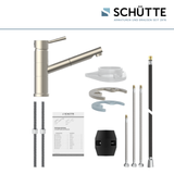 Robinet douchette Schütte UNICORN bec droit inox