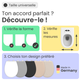 Abattant WC ovale en duroplast gris avec frein de chute ALMA