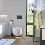 Abattant WC forme en D en duroplast blanc avec frein de chute ALMA