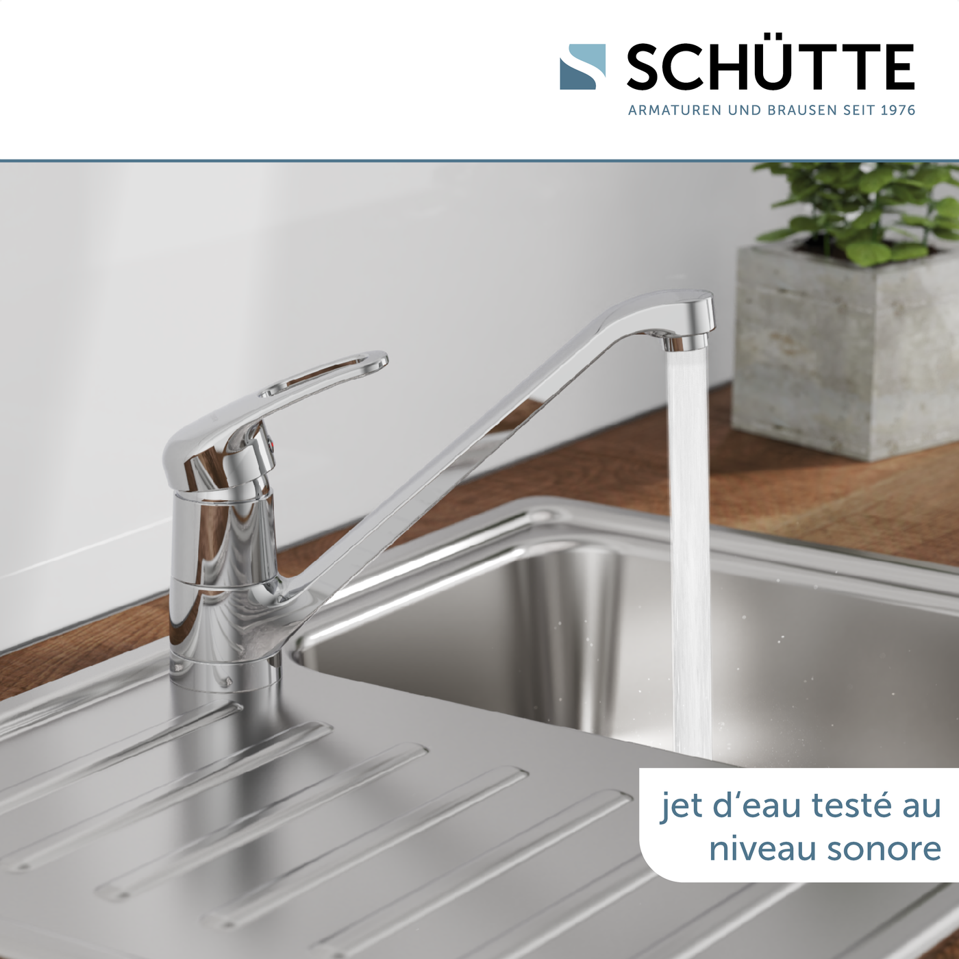 Robinet mitigeur cuisine chromé GRANDE