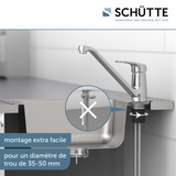 Robinet mitigeur cuisine chromé GRANDE