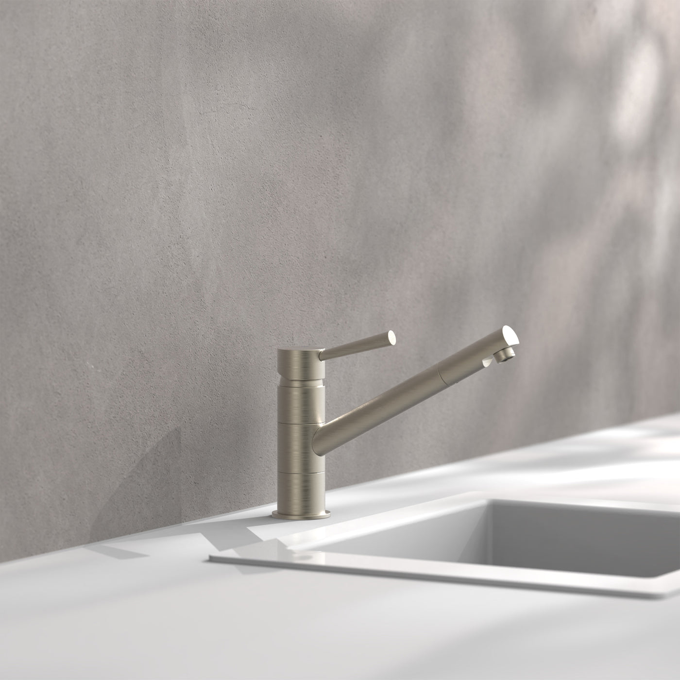 Robinet cuisine Schütte CORNWALL bec droit inox