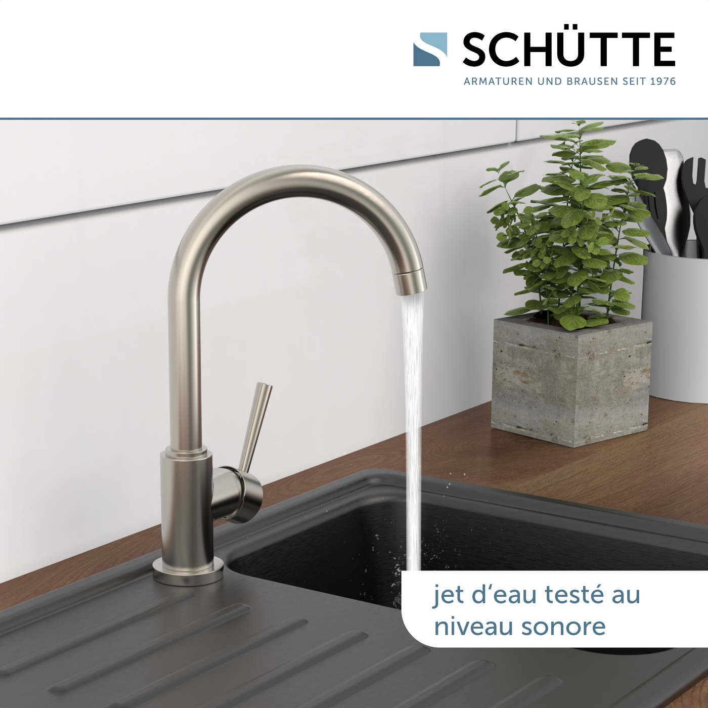 Robinet cuisine Schütte CORNWALL inox