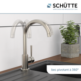 Robinet cuisine Schütte CORNWALL inox