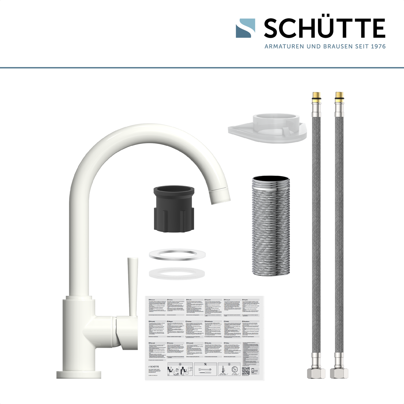 Robinet cuisine Schütte CORNWALL blanc