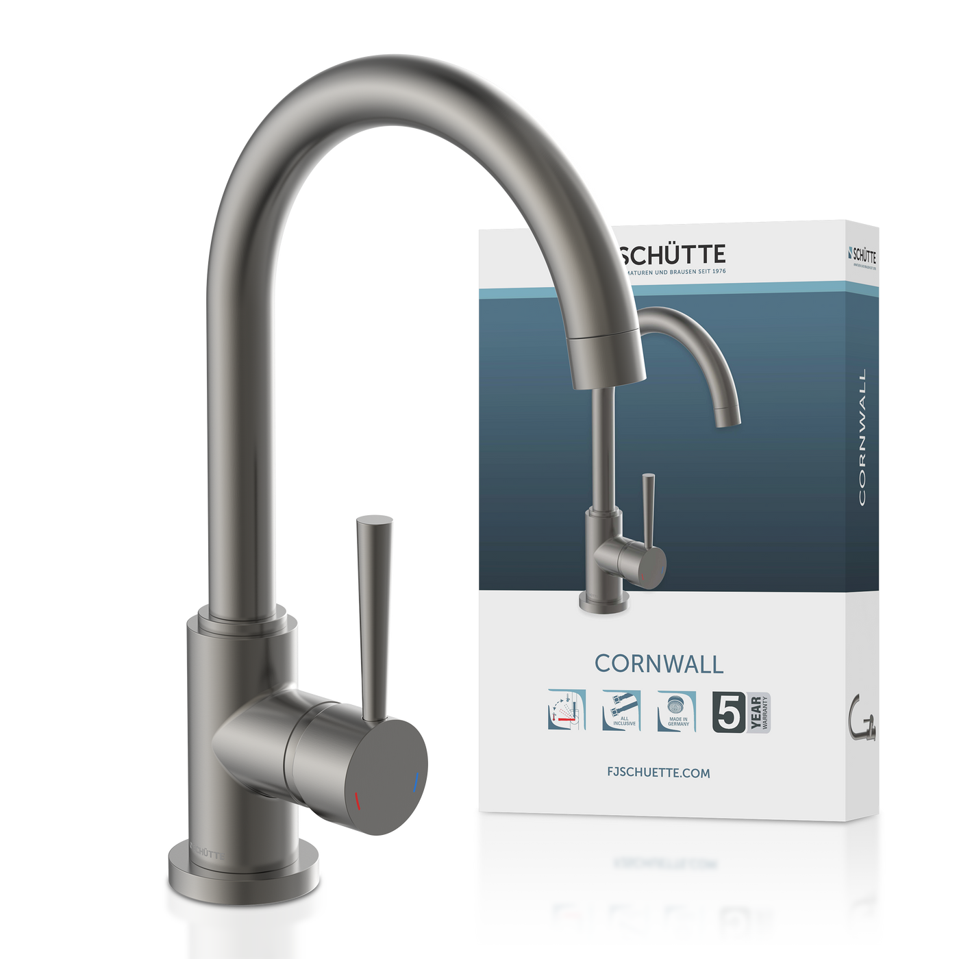 Robinet cuisine Schütte CORNWALL gris graphite mat