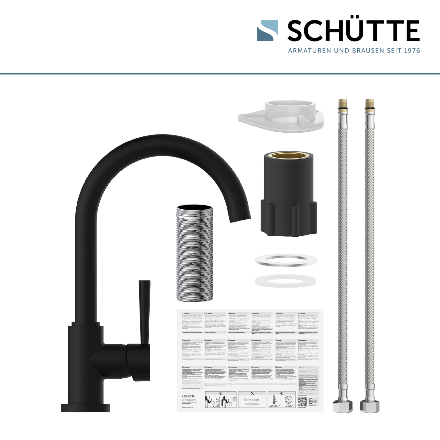 Robinet cuisine Schütte CORNWALL noir