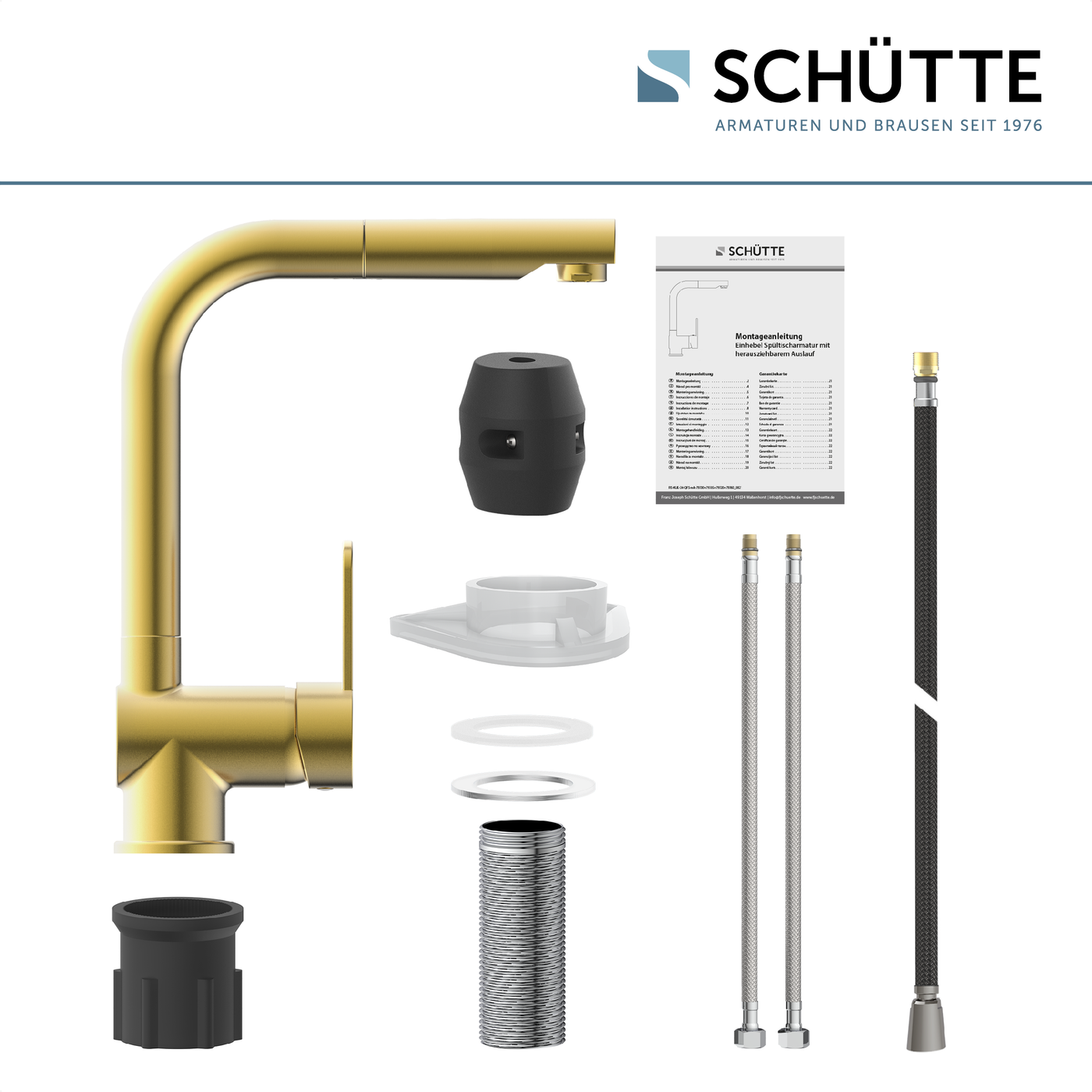 Robinet Douchette Schütte LONDON doré mat