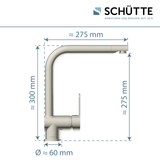 Robinet cuisine Schütte RIO effet inox