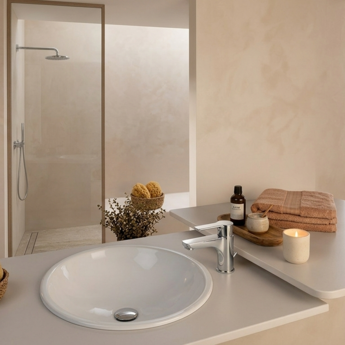 Robinet salle de bain FJORD chromé - robinet pour lavabo de salle de bain