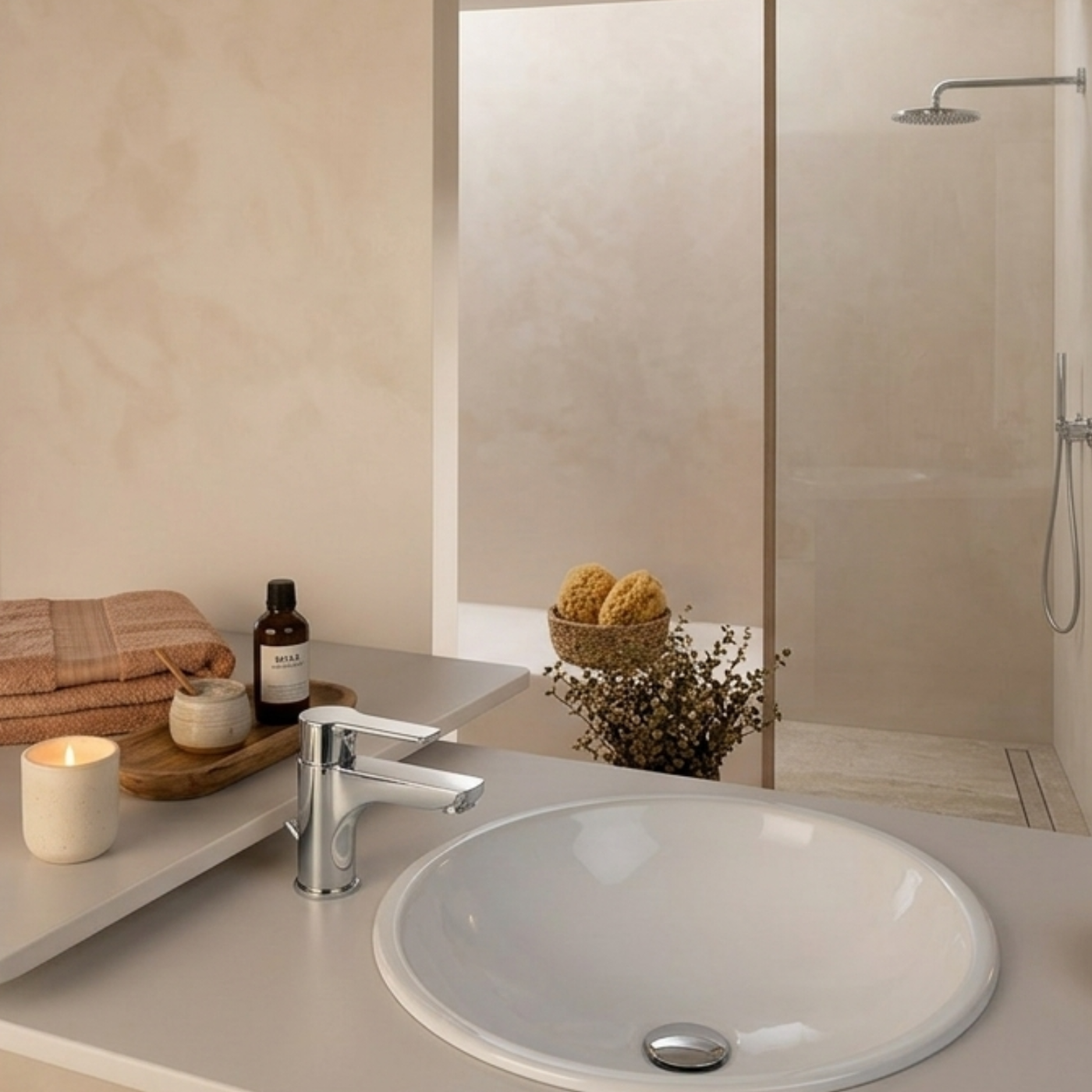 Robinet salle de bain FJORD chromé - robinet pour lavabo de salle de bain