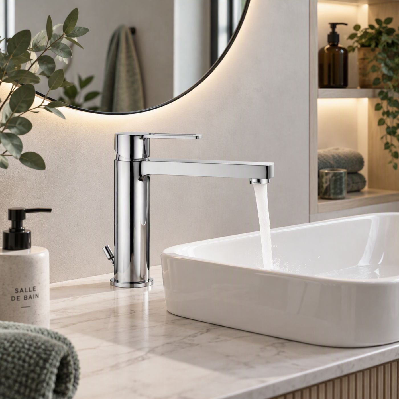 Robinet salle de bain Paffoni AZILIZ chromé - robinet pour lavabo de salle de bain
