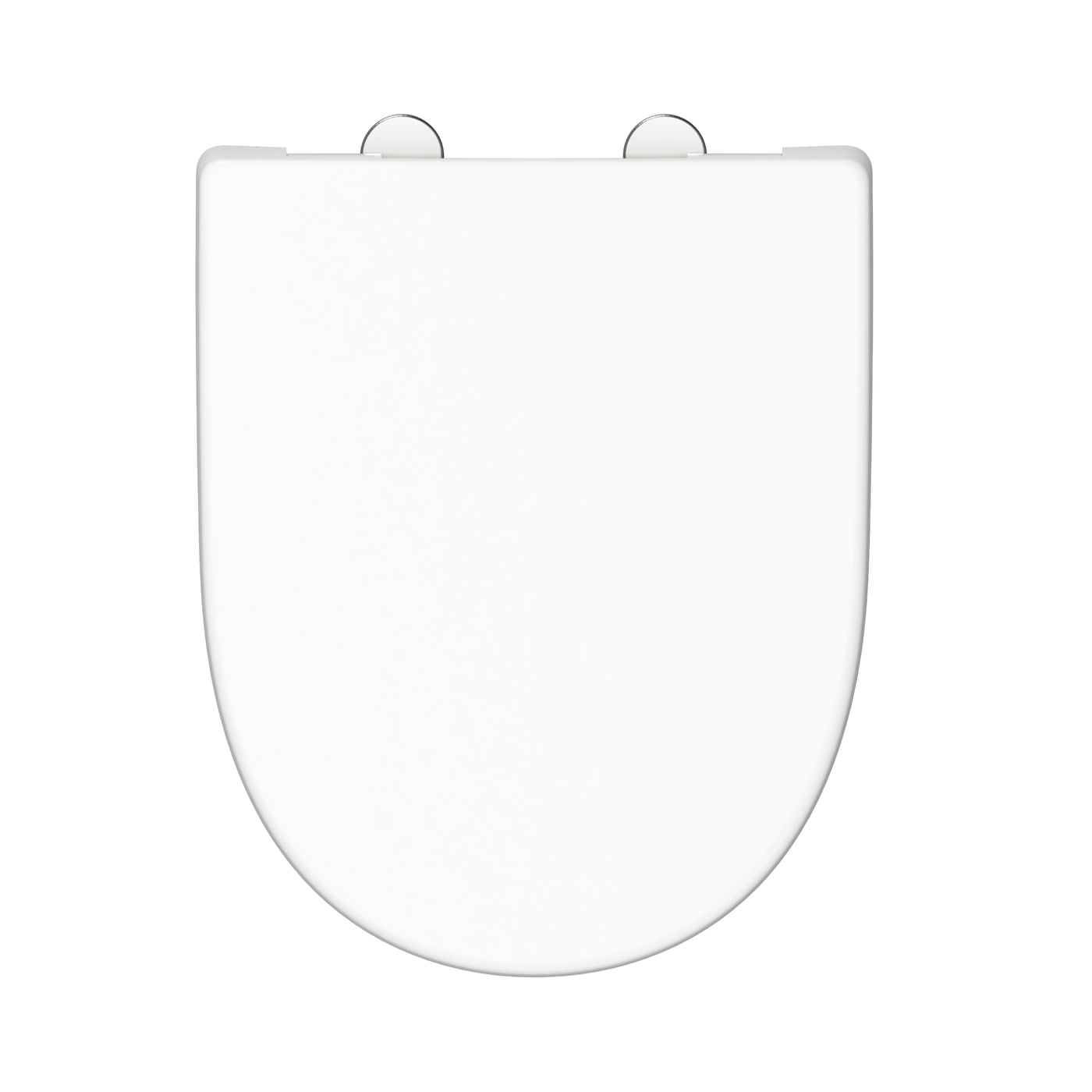 Abattant WC forme en D en duroplast blanc avec frein de chute ALMA