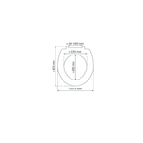 Abattant WC Schütte en duroplast Blanc