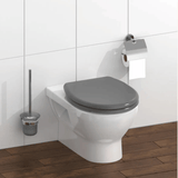 Abattant WC Schütte en duroplast Gris avec Frein de Chute