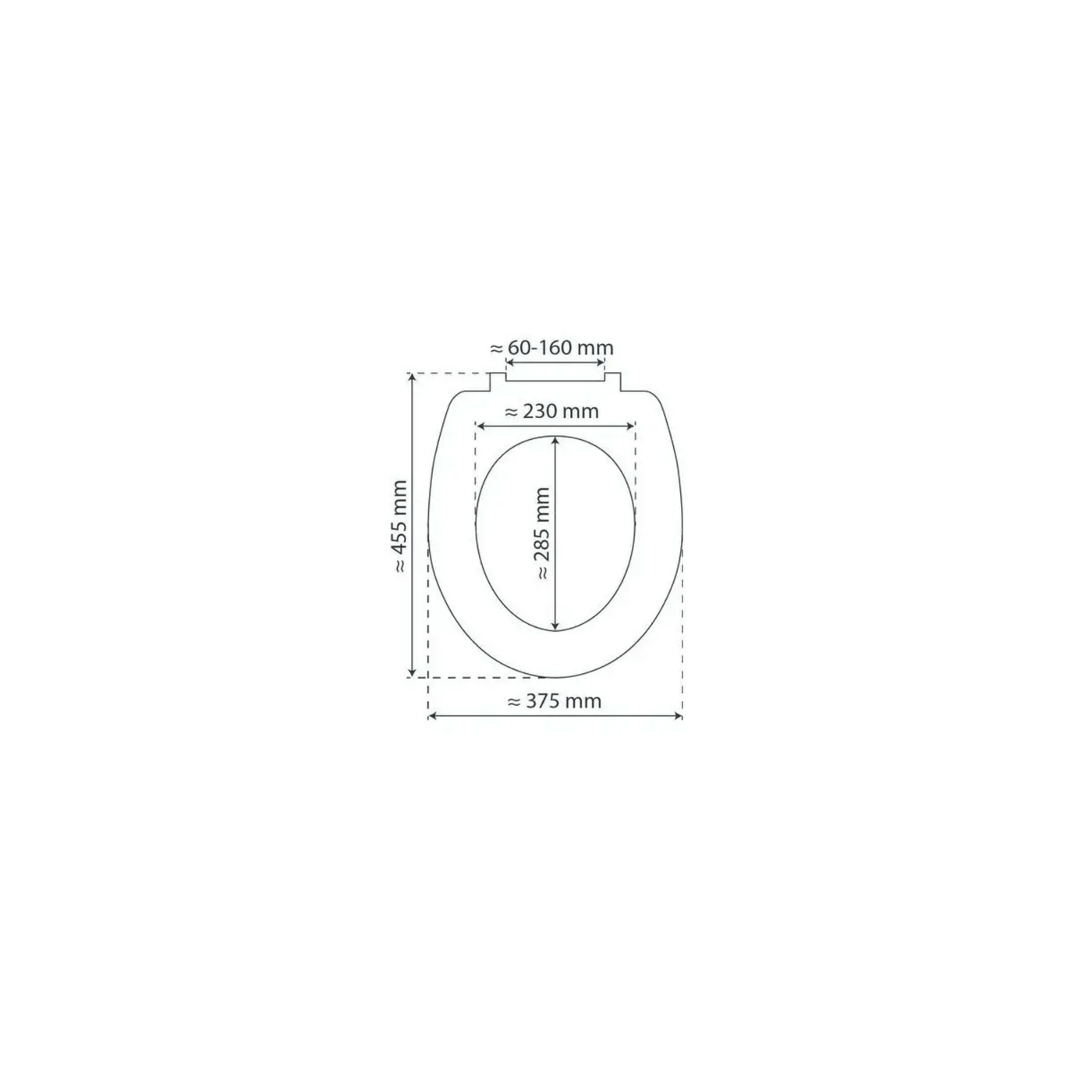 Abattant WC Schütte en duroplast Gris avec Frein de Chute