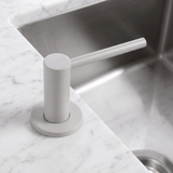 Distributeur savon cuisine encastrable inox massif gris perle Luisina BOBBY