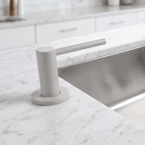 Distributeur savon cuisine encastrable inox massif gris perle Luisina BOBBY