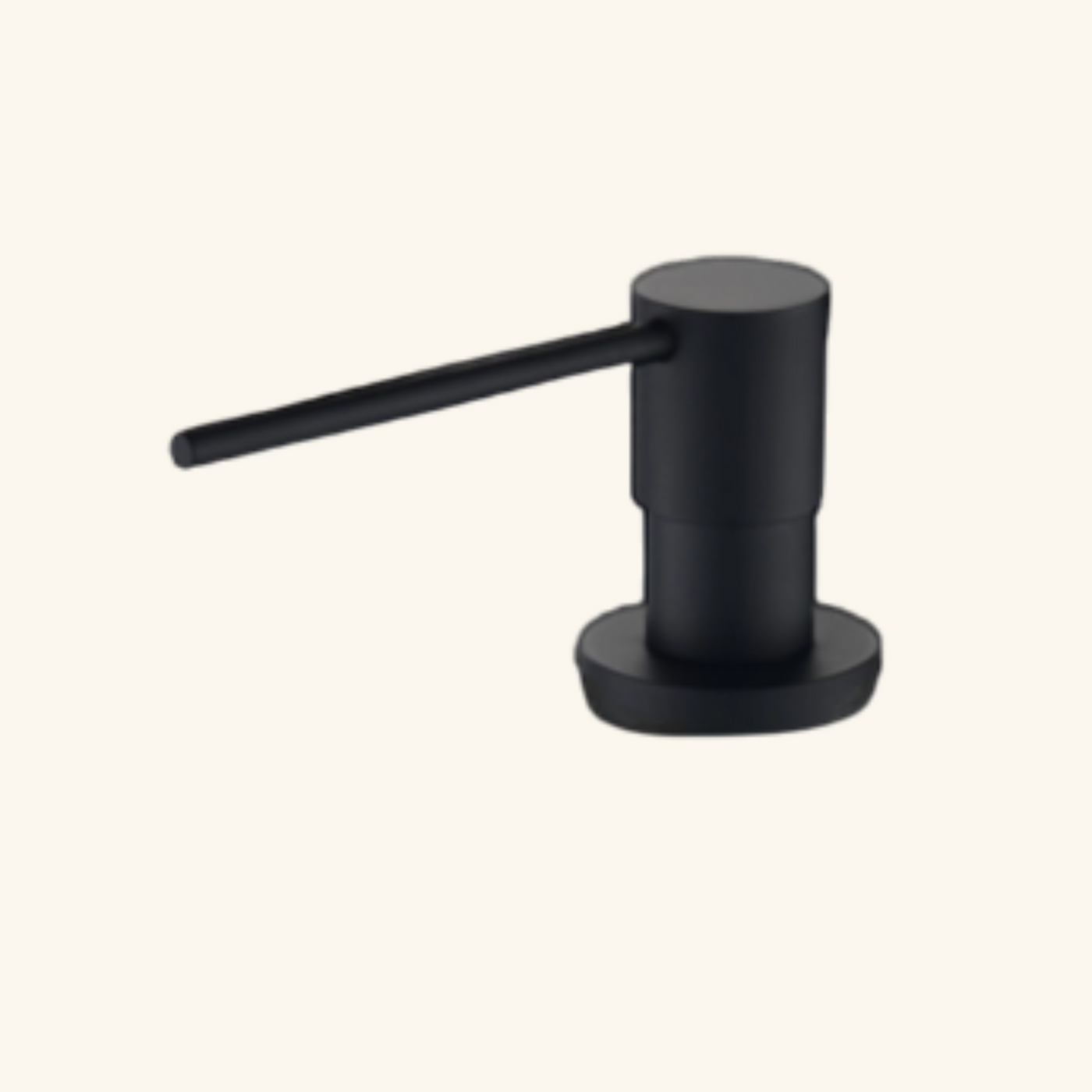 Distributeur savon cuisine encastrable Helika noir mat