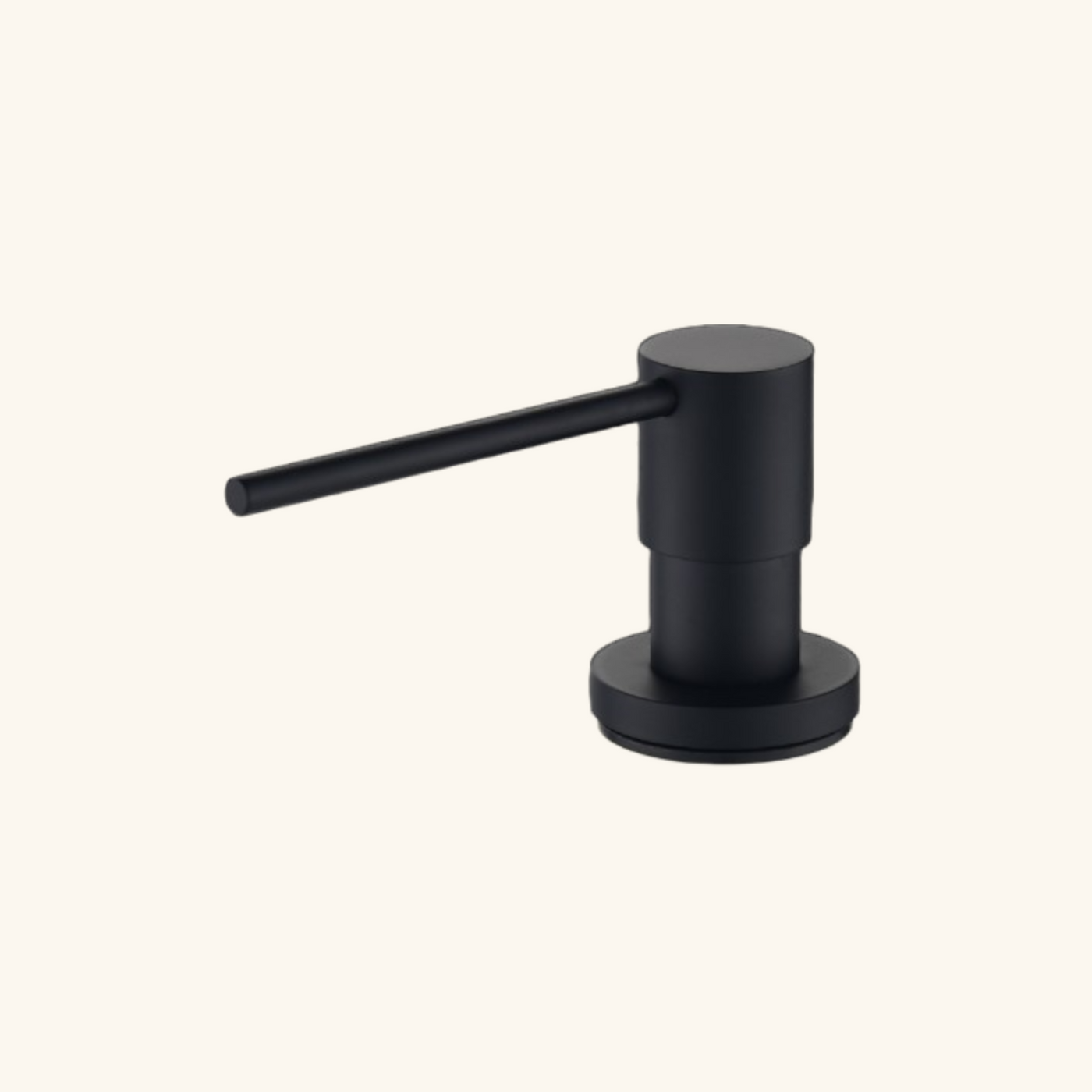 Distributeur savon cuisine encastrable Helika noir mat