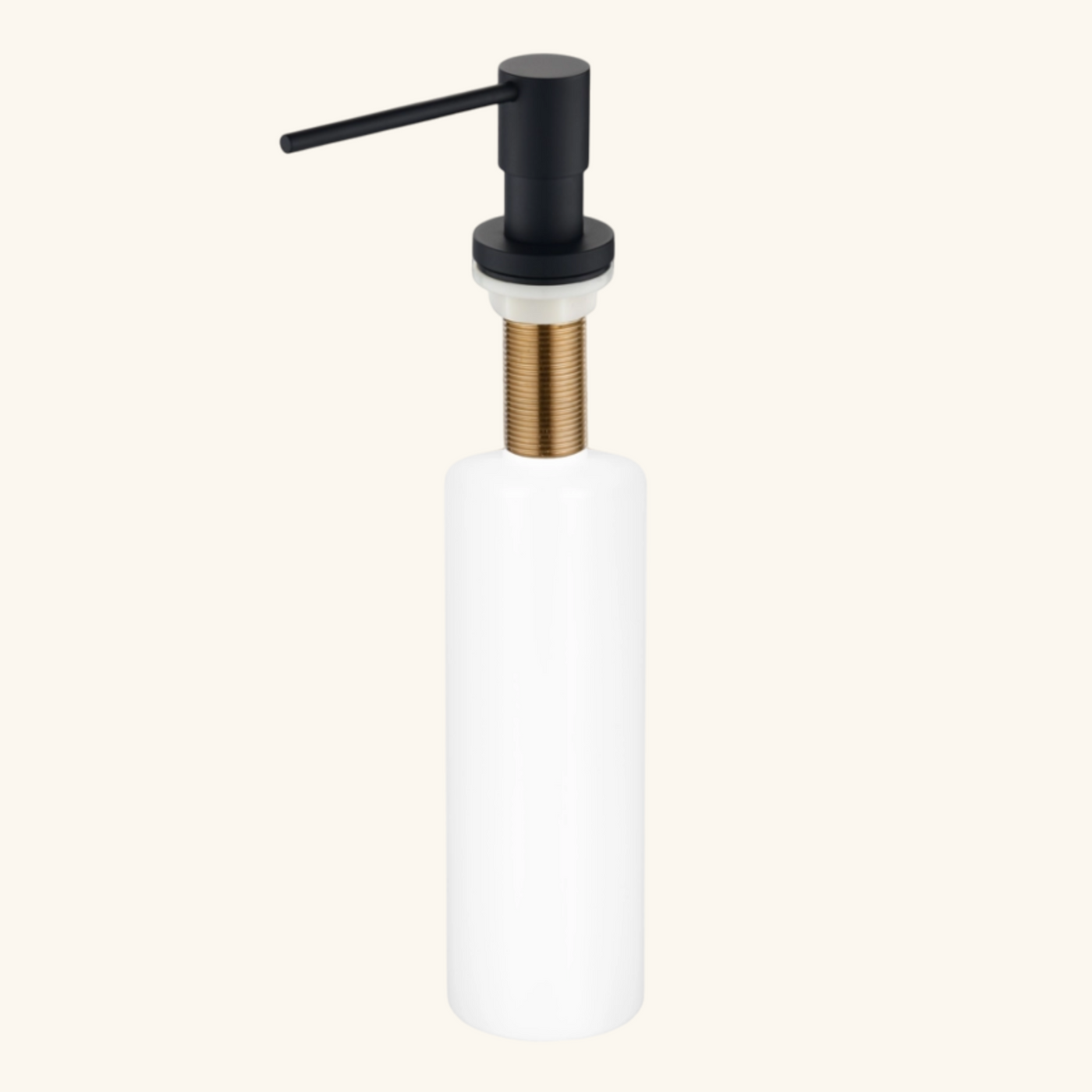 Distributeur savon cuisine encastrable Helika noir mat
