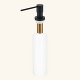 Distributeur savon cuisine encastrable Helika noir mat