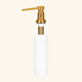 Distributeur savon cuisine encastrable Helika doré Gold