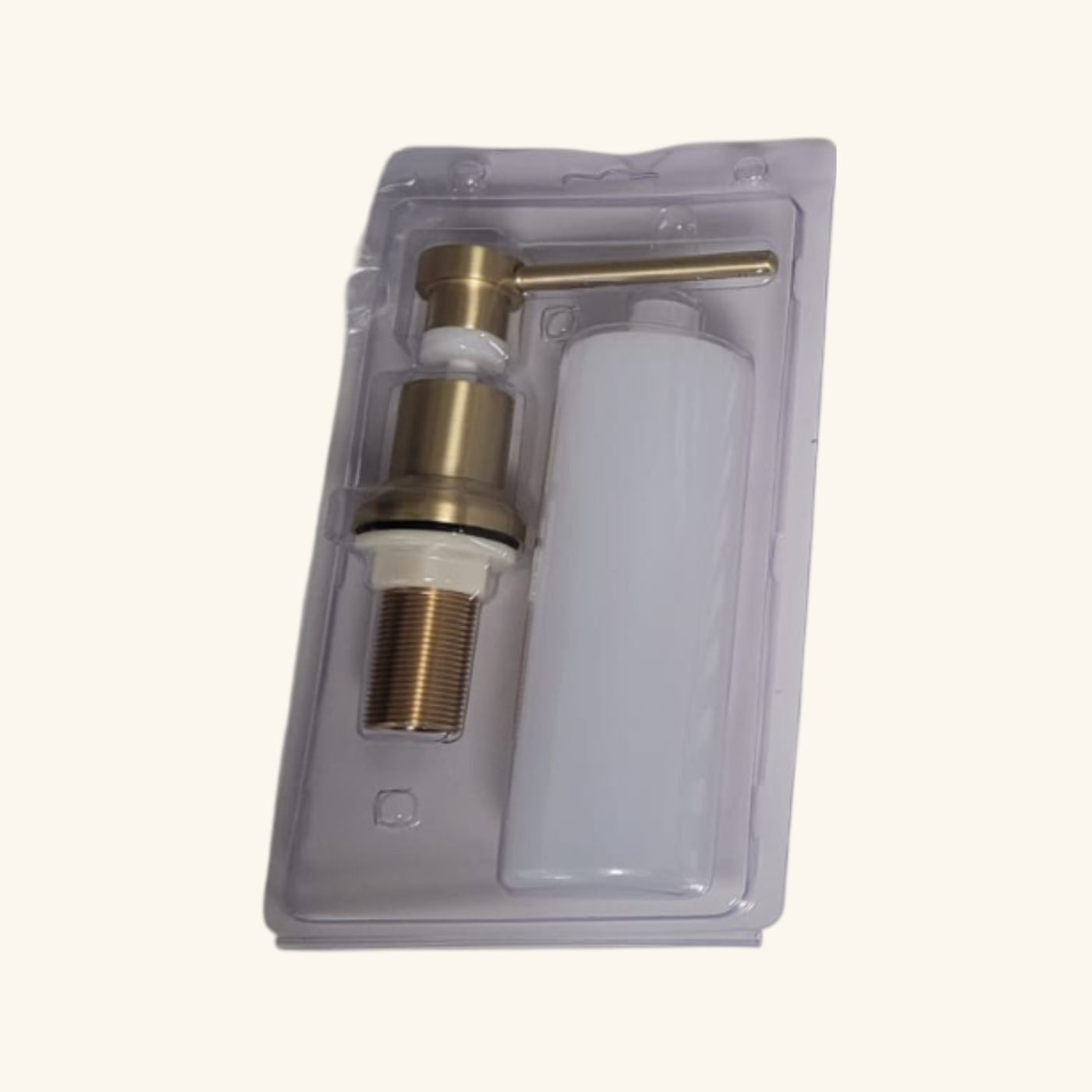 Distributeur savon cuisine encastrable Helika doré Gold