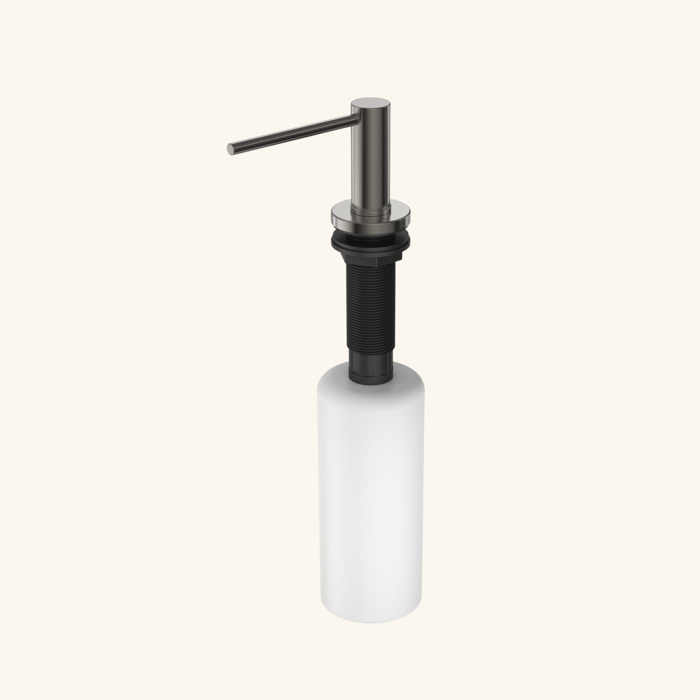 Distributeur savon cuisine encastrable inox noir métallisé MAYA