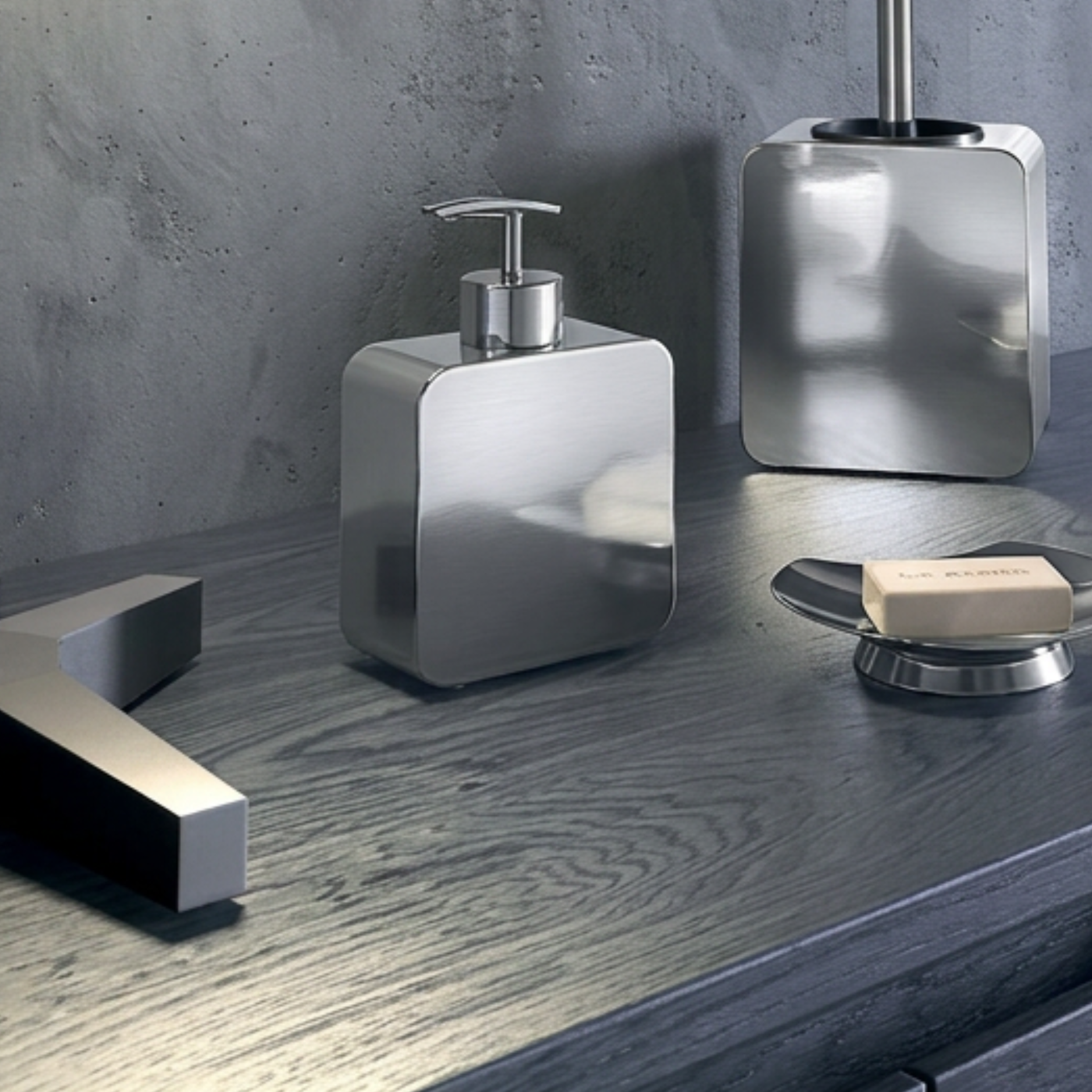 Distributeur savon chromé cuisine salle de bain JESSE