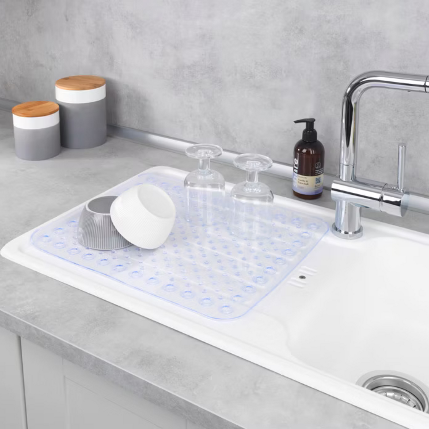 Tapis égouttoir à vaisselle WENKO KRISTALL plastique transparent