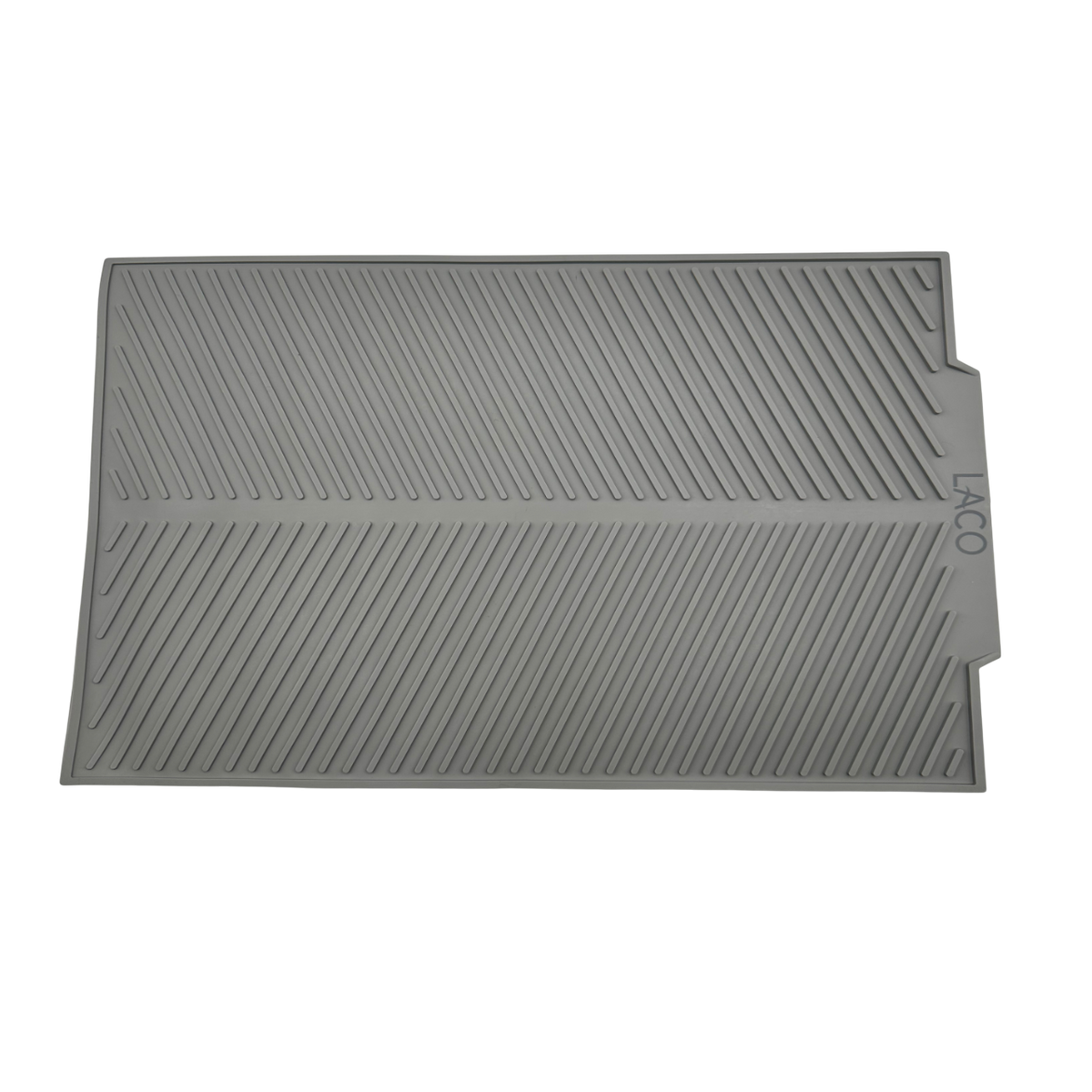Tapis égouttoir à vaisselle LACO en silicone gris