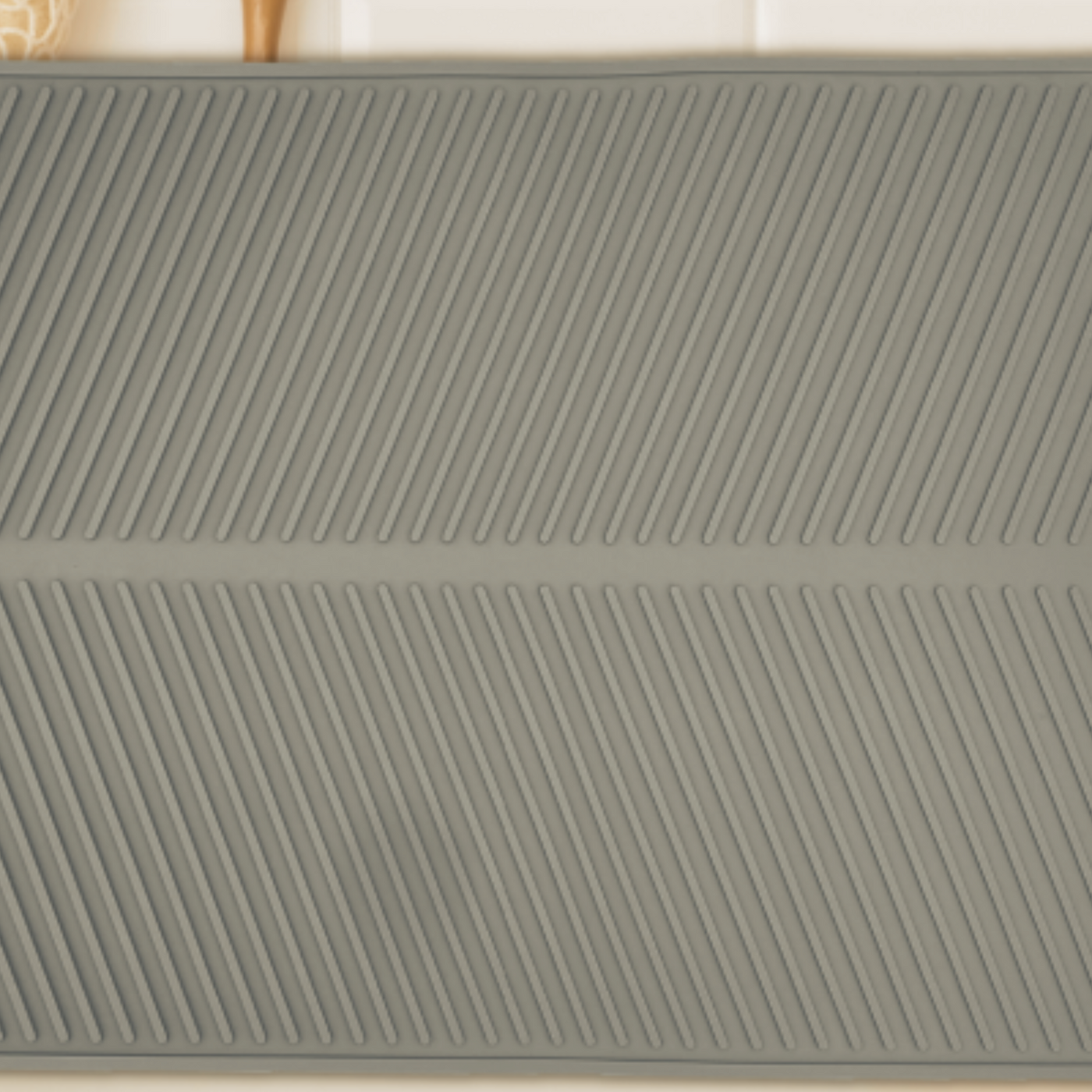 Tapis égouttoir à vaisselle LACO en silicone gris
