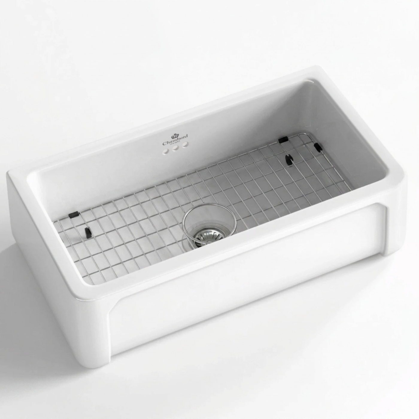 Grille en inox fond d'évier pour évier KATE 1 bac blanc 79x47 Chambord
