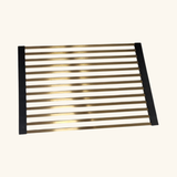 Egouttoir vaisselle rabattable inox doré Helika - dessous de plat doré